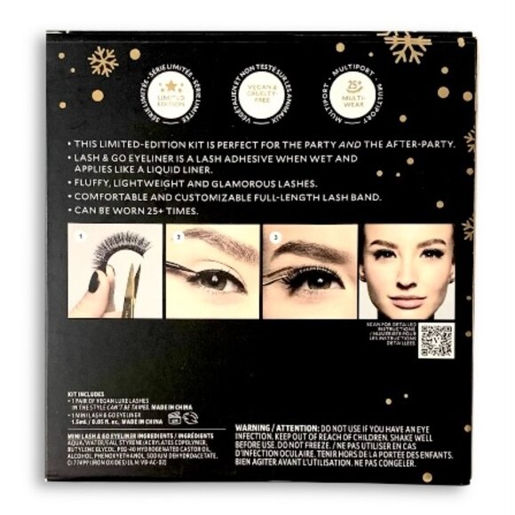 Velour—Vegan Luxe Lashes 3pc All Stars Kit—Lashes + Applicator + Adhesive *NIB* - Picture 6 of 8